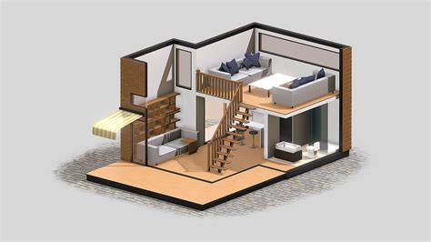 tiny house 3d model